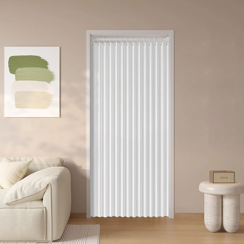 Partition Screen Divider - ม่านประตูพับแบบอะคอร์เดียน, ฉากกั้นห้องแบบจีบ, ผ้าม่านบังตาแบบยืดหดได้สำหรับเครื่องปรับอากาศ