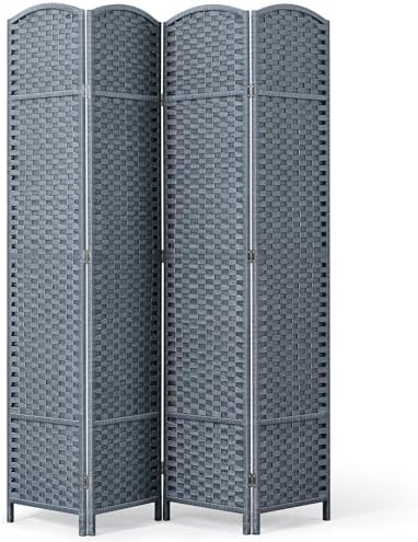 Partition Screen Divider - ฉากกั้นห้องแบบพับได้ 4 แผง สำหรับกั้นพื้นที่และเพิ่มความเป็นส่วนตัวกลางแจ้ง | สูง