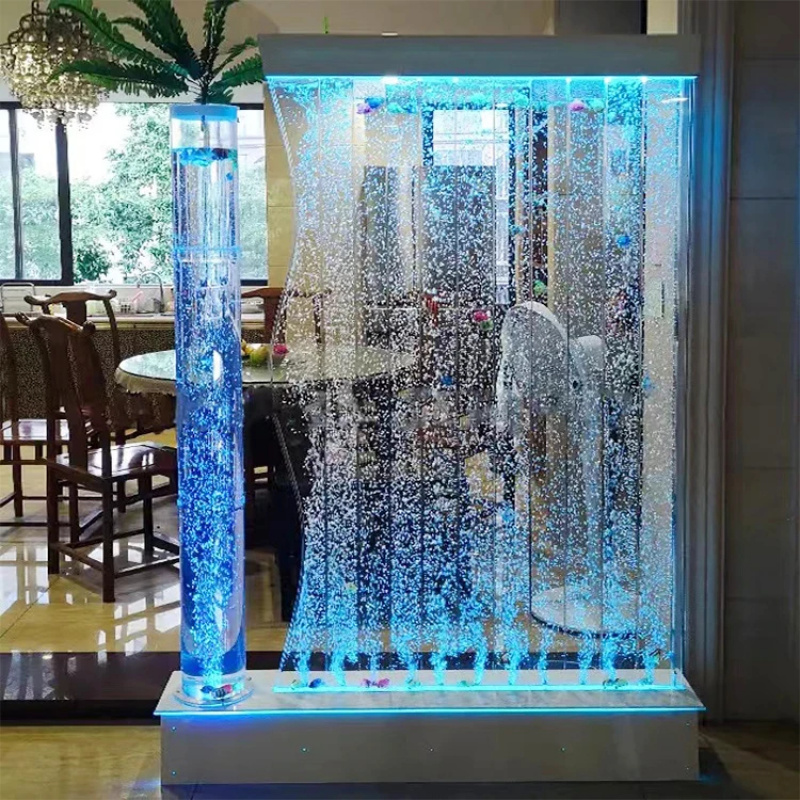 Partition Screen Divider - ฉากกั้นห้องอะคริลิคแบบตั้งพื้นพร้อมไฟ LED ลายพิมพ์ดีไซน์ทันสมัย ปรับแต่งได้ตามต้องการ