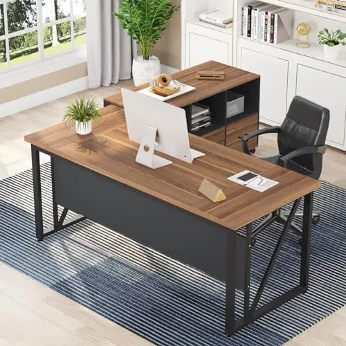 File Cabinet Lateral - โต๊ะทำงานผู้บริหารขนาด 63 นิ้ว และตู้เก็บเอกสารขนาด 47 นิ้ว,
