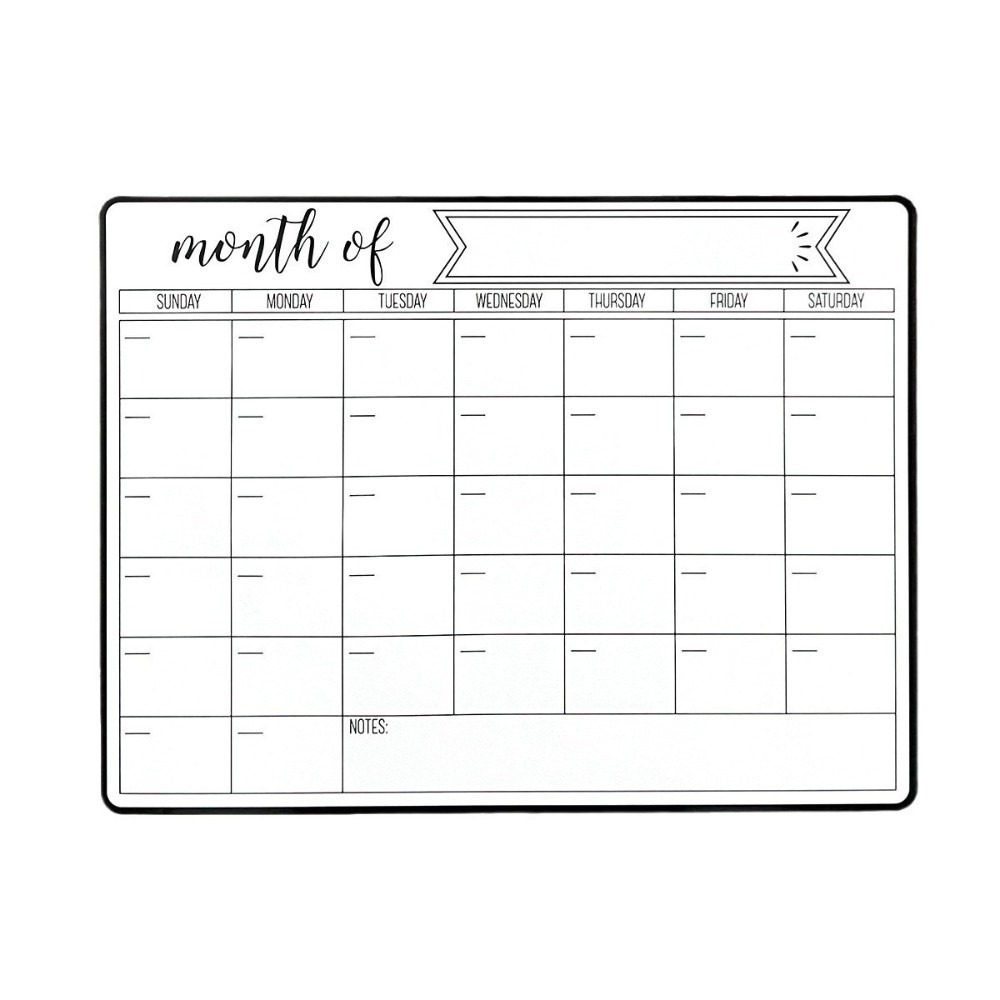 Dry Erase Weekly - ปฏิทินแม่เหล็กแบบพกพา ลบได้ง่าย ใช้ซ้ำได้ วางแผนรายเดือน ติดผนัง ตู้เย็น