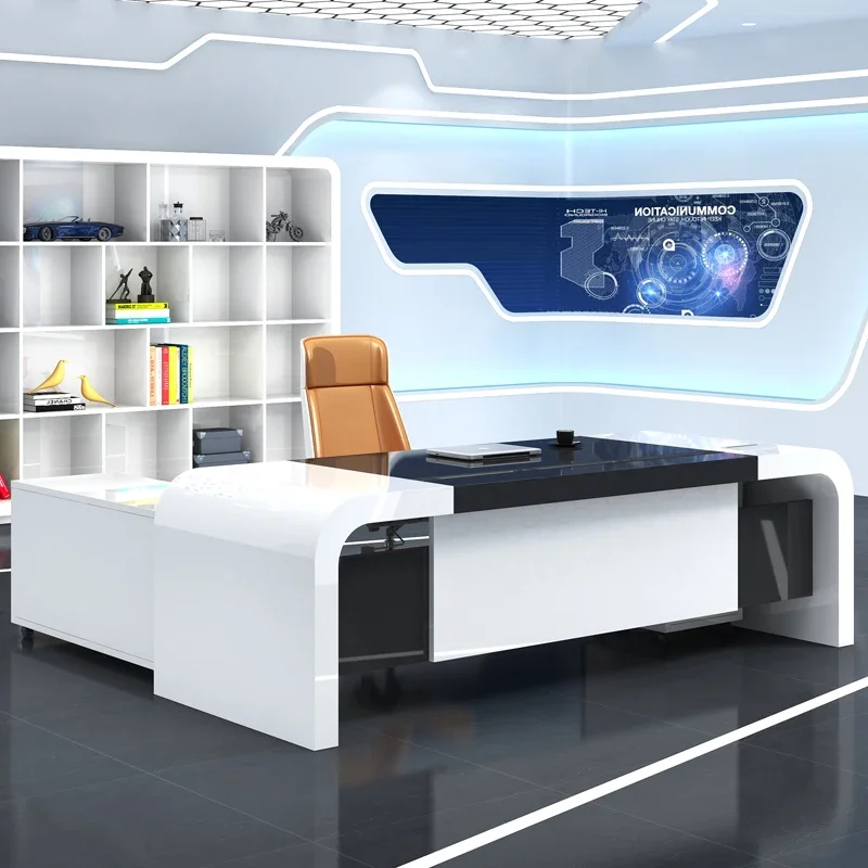File Cabinet Lateral - โต๊ะทำงานดีไซน์หรูหรา โต๊ะคอมพิวเตอร์สำหรับผู้บริหาร โต๊ะปรับระดับได้ ตู้เก็บเอกสารด้านข้าง เฟอร์นิเจอร์สำนักงานทันสมัย โต๊ะเขียนหนังสือ