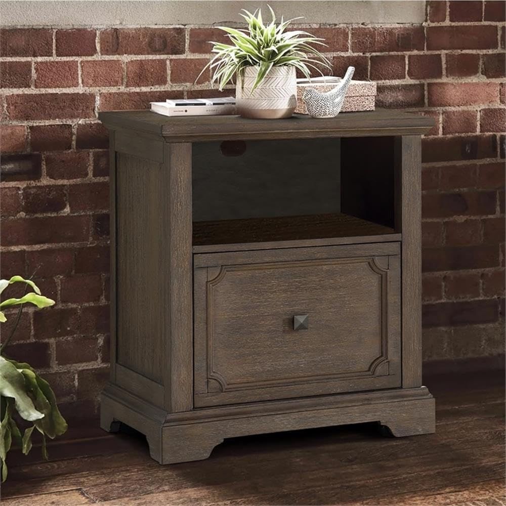 ตู้เก็บเอกสารโบราณสีเทาพร้อมล้ - File Cabinet Lateral บทวิจารณ์และราคา