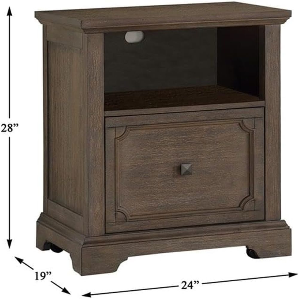 ตู้เก็บเอกสารโบราณสีเทาพร้อมล้ - File Cabinet Lateral บทวิจารณ์และราคา
