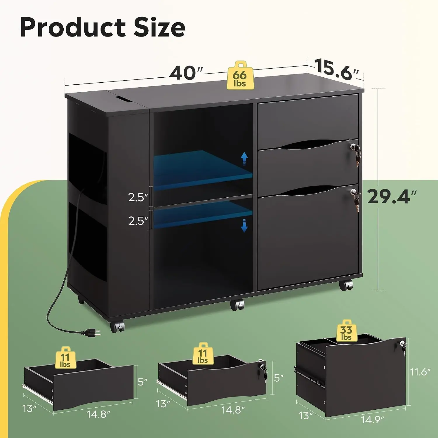 ตู้เก็บเอกสารพร้อมกุญแจล็อค, แ - File Cabinet Lateral บทวิจารณ์และราคา