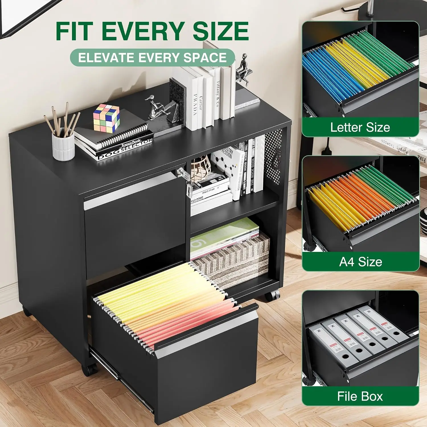 ตู้เก็บเอกสาร BestsellerMobile - File Cabinet Lateral บทวิจารณ์และราคา