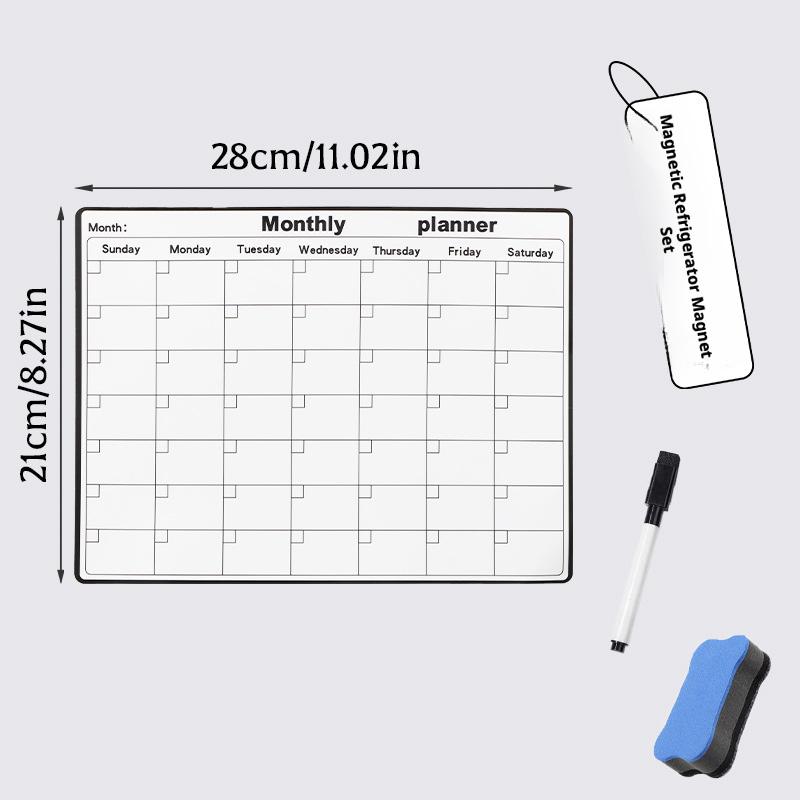 ปฏิทินแม่เหล็กติดตู้เย็น กระดา - Dry Erase Weekly บทวิจารณ์และราคา