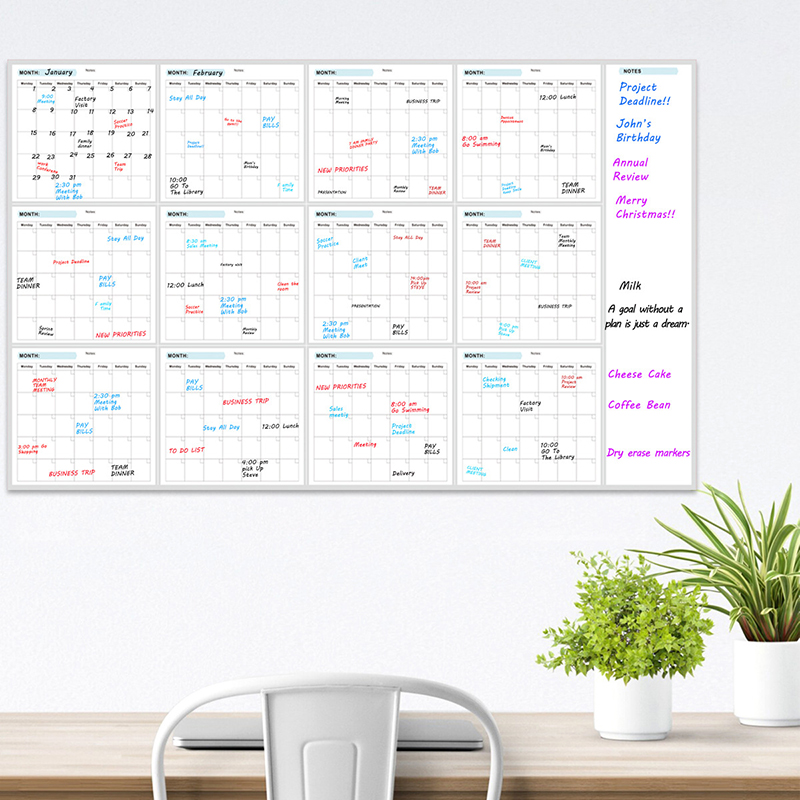 ปฏิทินวางแผนรายเดือน/รายสัปดาห - Dry Erase Weekly บทวิจารณ์และราคา
