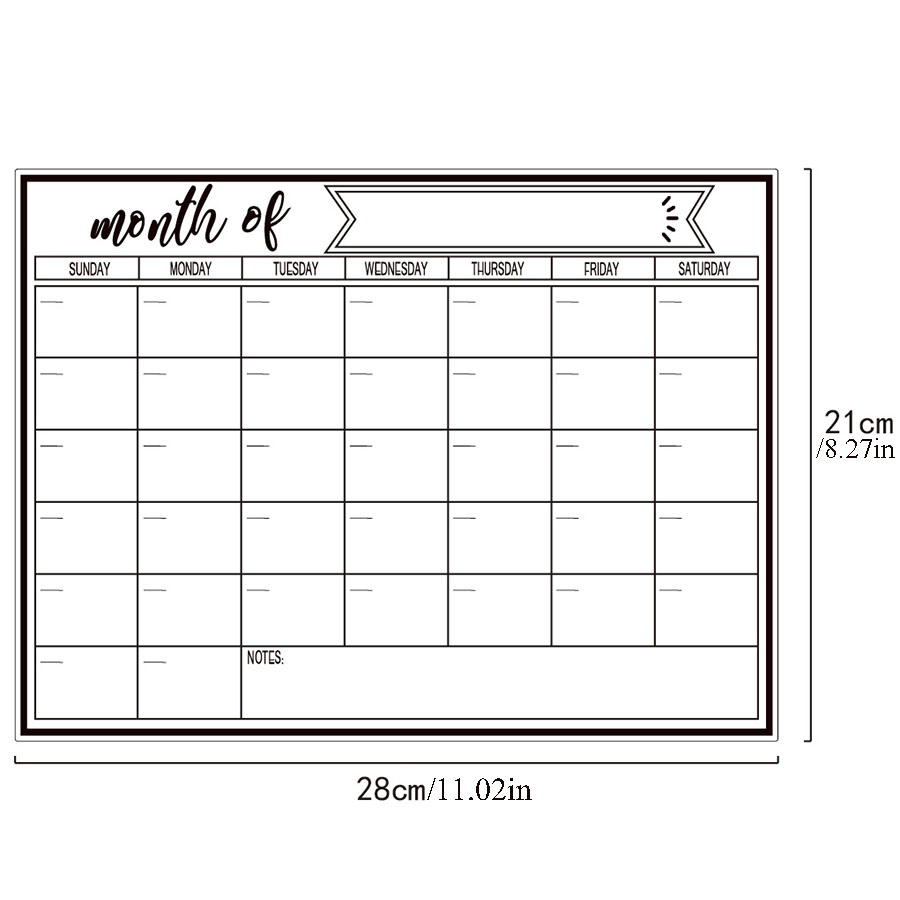 สติกเกอร์ไวท์บอร์ดแม่เหล็กติดต - Dry Erase Weekly บทวิจารณ์และราคา