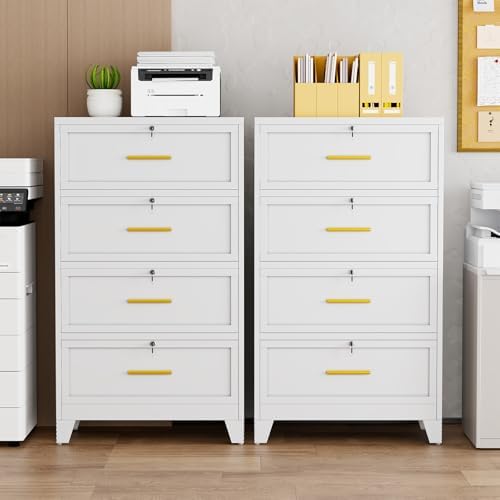 ตู้เก็บเอกสาร 4 ลิ้นชักพร้อมกุ - File Cabinet Lateral บทวิจารณ์และราคา