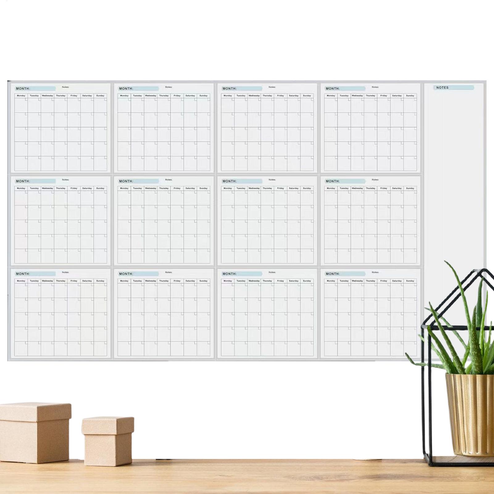 ปฏิทินวางแผนรายปีแบบลบได้ ปฏิท - Dry Erase Weekly บทวิจารณ์และราคา