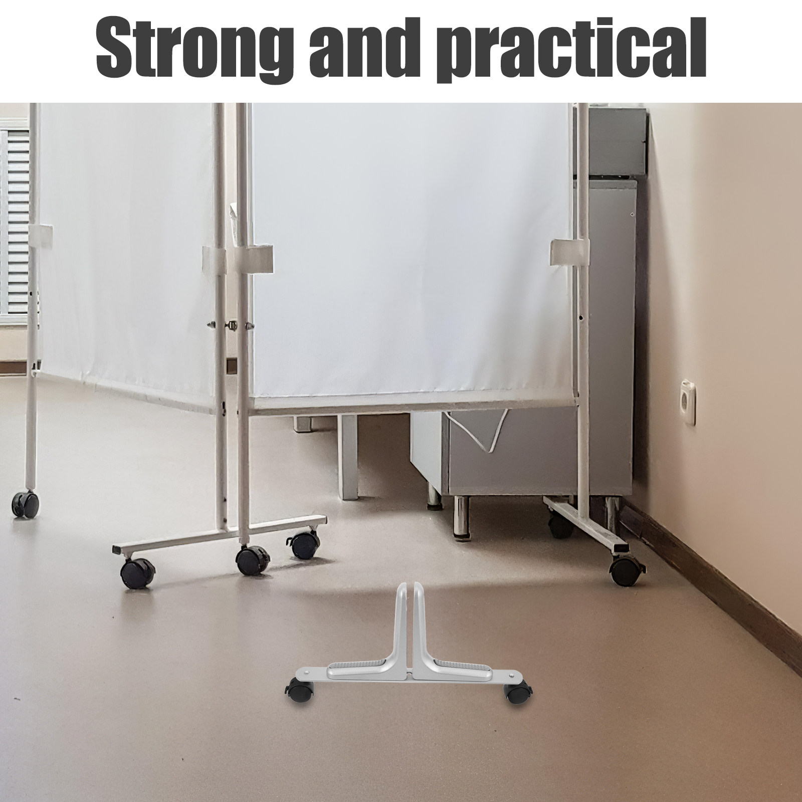 ขาตั้งล้อเลื่อนสีเงินสำหรับฉาก - Partition Screen Divider บทวิจารณ์และราคา
