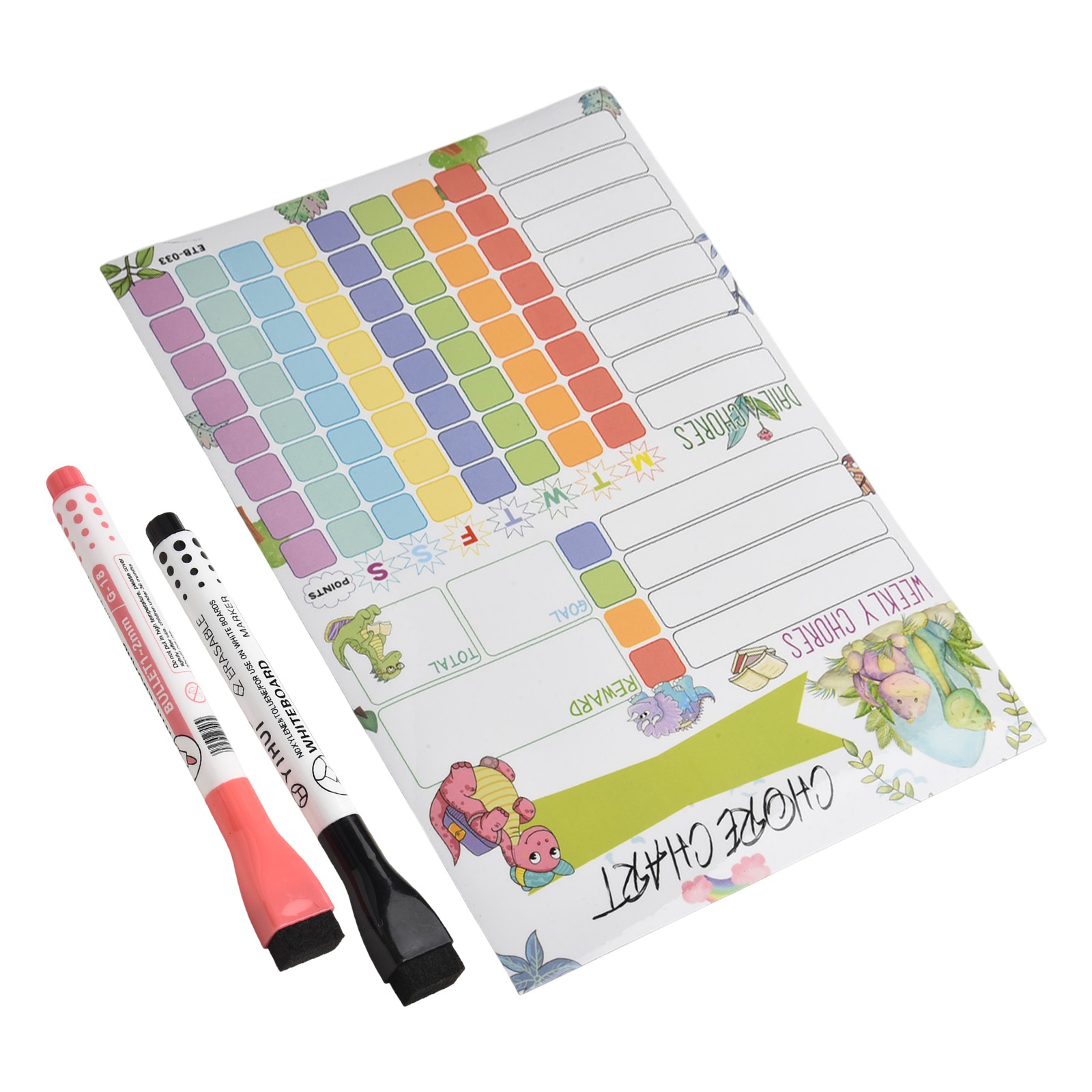 จัดระเบียบด้วยเครื่องวางแผนราย - Dry Erase Weekly บทวิจารณ์และราคา