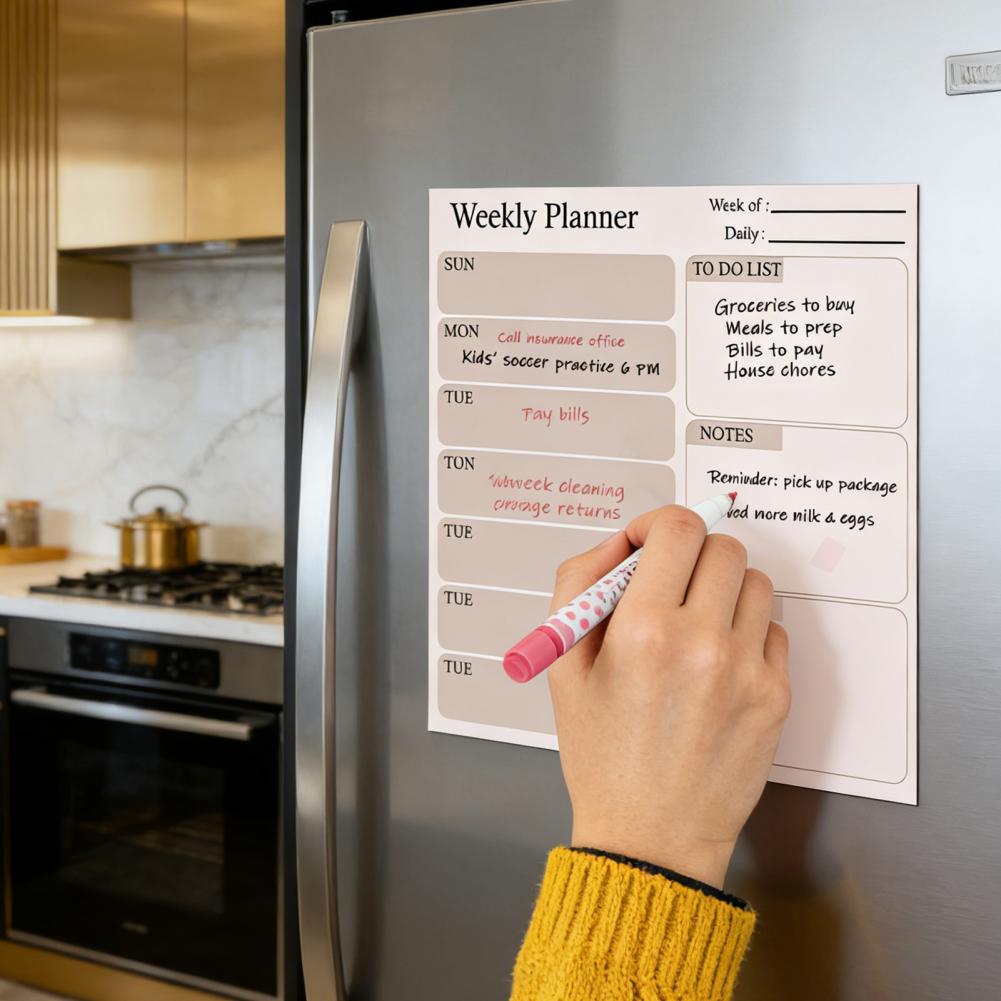 ปฏิทินแม่เหล็กแบบลบได้ ปฏิทินแ - Dry Erase Weekly บทวิจารณ์และราคา