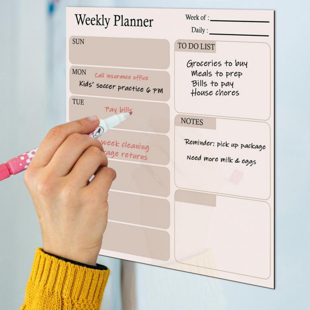 ปฏิทินแม่เหล็กแบบลบได้ ปฏิทินแ - Dry Erase Weekly บทวิจารณ์และราคา