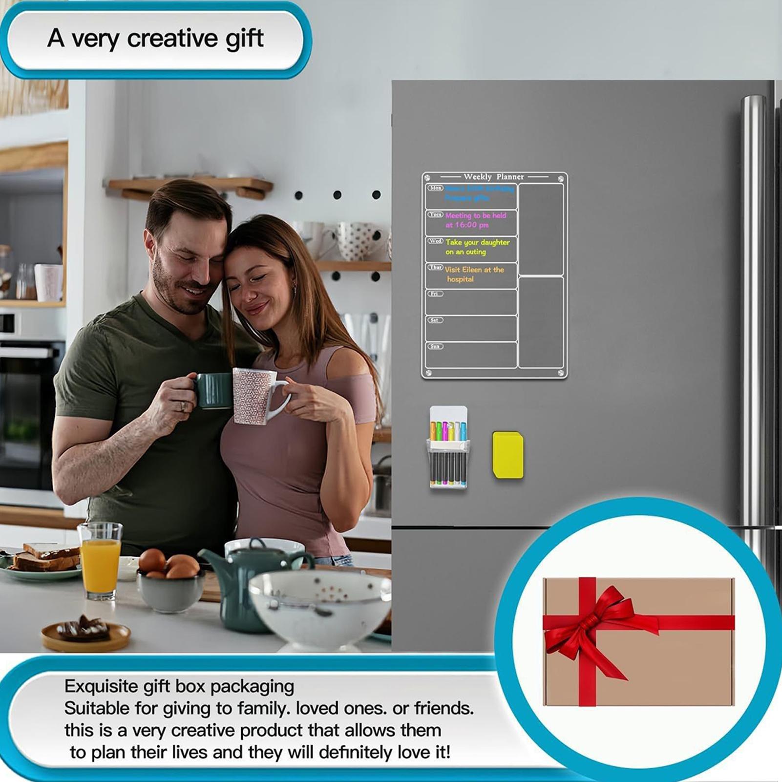 ปฏิทินแม่เหล็กสำหรับติดตู้เย็น - Dry Erase Weekly บทวิจารณ์และราคา