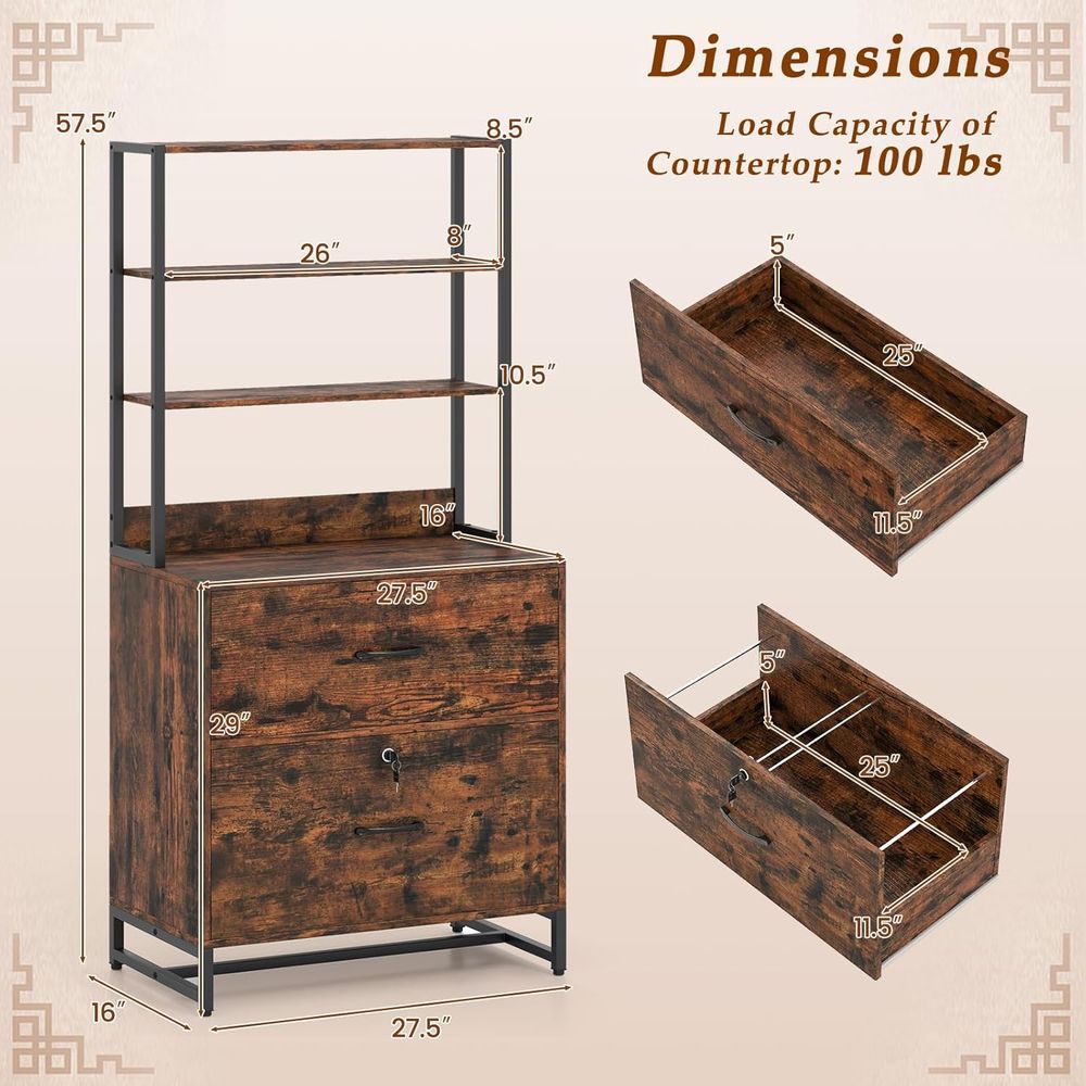 ตู้เก็บเอกสารแนวขวางสไตล์อินดั - File Cabinet Lateral บทวิจารณ์และราคา