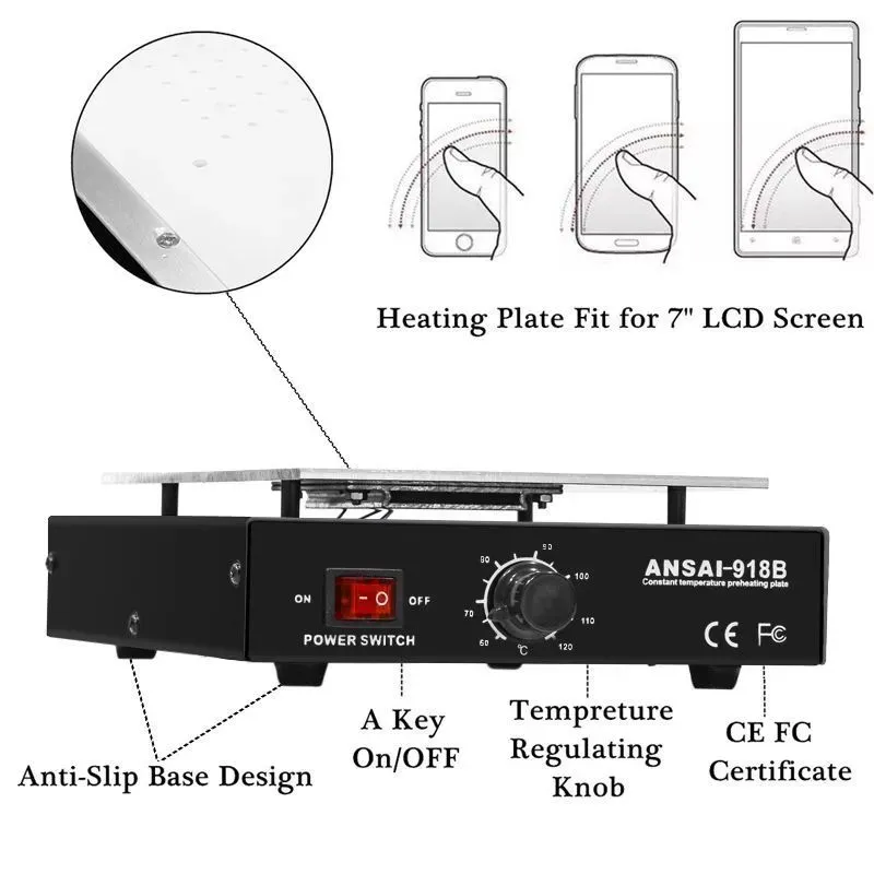 450W ทนทาน 7 นิ้วโทรศัพท์แยกหน - Partition Screen Divider บทวิจารณ์และราคา