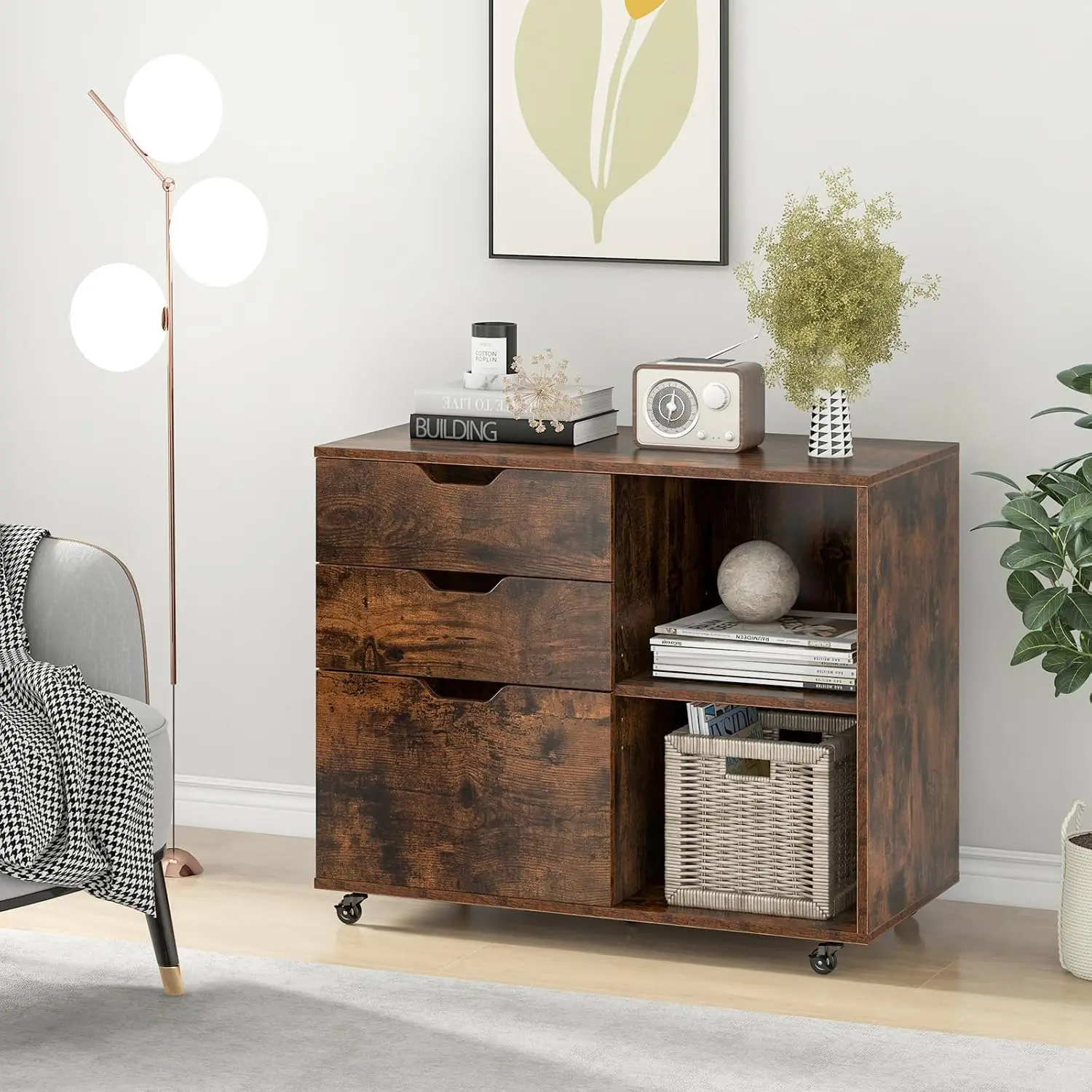 ตู้เก็บเอกสาร 3 ลิ้นชัก, ตู้วา - File Cabinet Lateral บทวิจารณ์และราคา