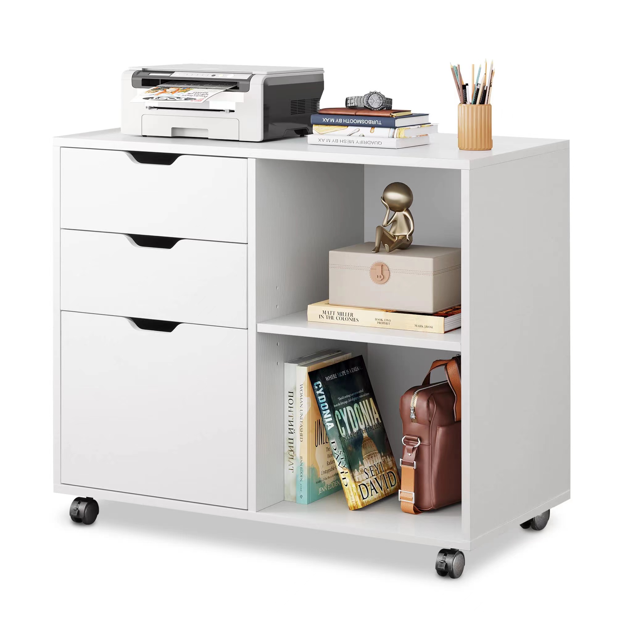 ตู้เก็บเอกสารไม้ 3 ลิ้นชัก, ตู - File Cabinet Lateral บทวิจารณ์และราคา